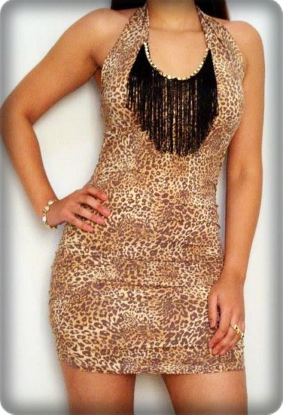 VESTIDO SUPLEX COM FRANJAS