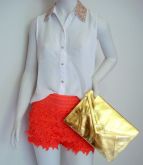SHORT GUIPIR DE BABADOS CORAL